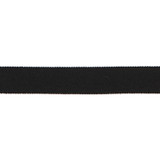 Versailles 7/8" Grosgrain Ribbon Tape Black by Europatex Designer Fabric Versailles 100% Rayon 0.88 inches - Swanky Fabrics -