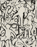 Mind The Gap Wallpaper ON THE STAGE Monochrome Wallpaper (WP30092) | WP30092 | WOODSTOCK '69 LIFESTYLE COLLECTION | 1 roll x 20.5 x 393.7 in | 0.52m / 20.5in | 10m / 393.7in | 5.20mp | 70cm / 27.5in | Black, Taupe | Satin Matte | Paste the wall | 1-roll in a box | Fabric Carolina | https://www.fabriccarolina.com/