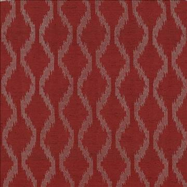 Bonju Ikat Chili by Kasmir Designer Fabric 5071 100% Polyester Embroidery Contents 100% Polyester CHINA Not Tested H: 3 7/8 inches, V: 5 6/8 inches 57 - 58 - Swanky Fabrics - Kasmir