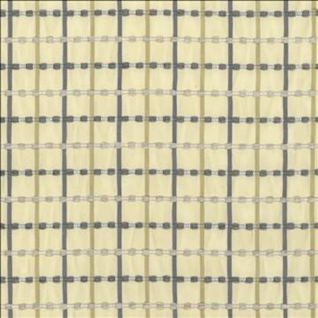 Cha Cha Check Pewter by Kasmir Designer Fabric 5067 100% Polyester CHINA 24,000 Wyzenbeek Double Rubs H: 2 inches, V: 2 inches 54 - Swanky Fabrics - Kasmir