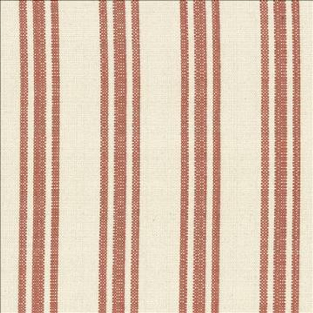 Chastain Stripe Pumpkin by Kasmir Designer Fabric 1434 80% Cotton 20% Polyester USA 12,000 Wyzenbeek Double Rubs H: 5 2/8 inches, V: N/A 54 - 57 - Swanky Fabrics - Kasmir