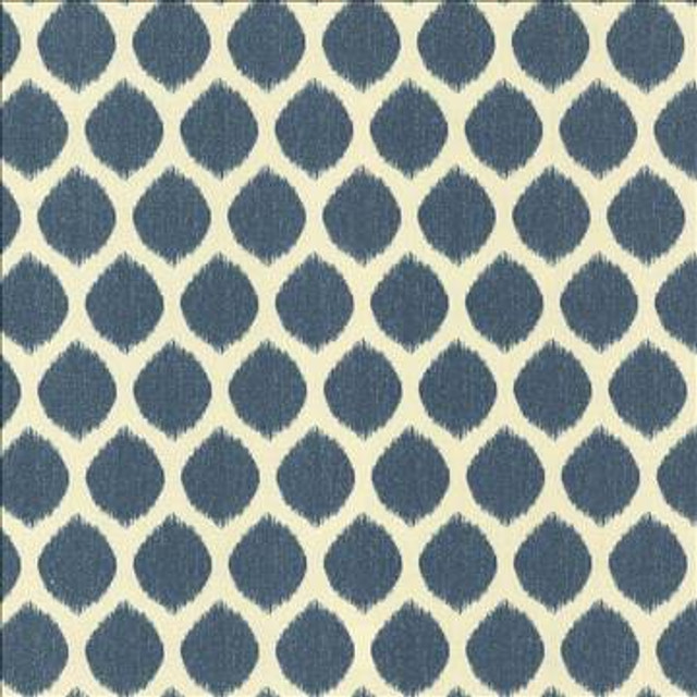 Cool Spot Blue by Kasmir Designer Fabric 5088 100% Cotton UNITED KINGDOM 16,000 Martindale Cycles H: 2 2/8 inches, V: 4 inches 54 - 56 - Swanky Fabrics - Kasmir