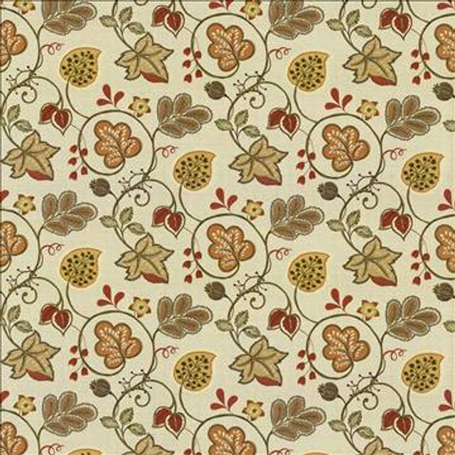 Darjeeling Harvest by Kasmir Designer Fabric 5063 100% Cotton PAKISTAN 15,000 Wyzenbeek Double Rubs H: 27 inches, V: 25 2/8 inches 54 - 55 - Swanky Fabrics - Kasmir