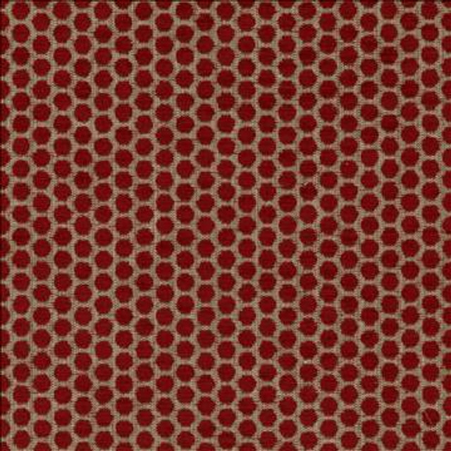 Delightful Dots Lipstick by Kasmir Designer Fabric 1440 42% Acrylic 33% Polyester 25% Cotton TURKEY 31,000 Martindale Cycles H: 1 inches, V: 5/8 inches 54 - Swanky Fabrics - Kasmir