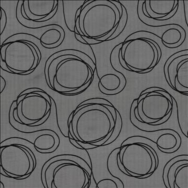 Doodlebug Ebony by Kasmir Designer Fabric 5077 100% Polyester Embroidery Contents 100% Polyester CHINA - H: 17 inches, V: 17 inches 106 - 108 - Swanky Fabrics - Kasmir