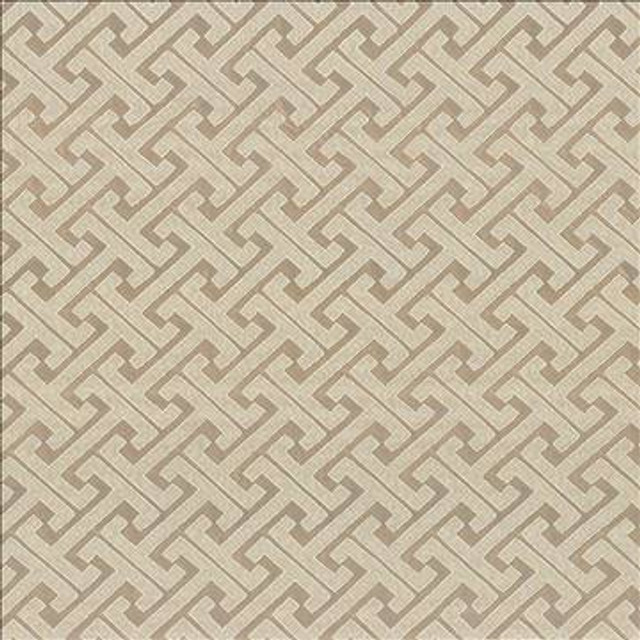 Edo Fret Fawn by Kasmir Designer Fabric 5083 100% Polyester CHINA 60,000 Wyzenbeek Double Rubs H: 2 2/8 inches, V: 2 inches 57 - Swanky Fabrics - Kasmir