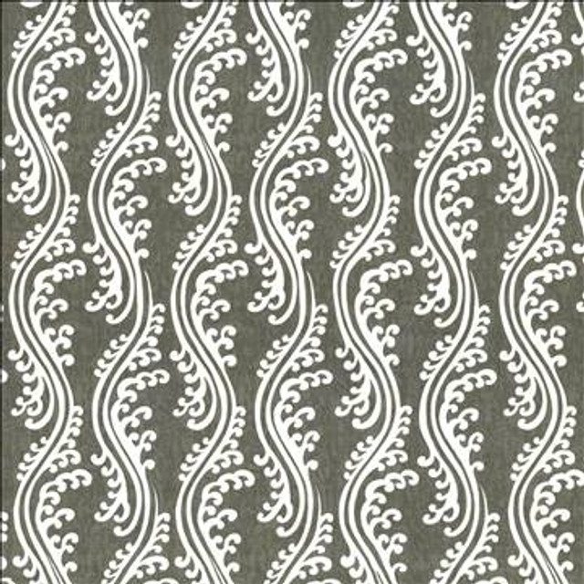 Flouncy Noir by Kasmir Designer Fabric 5105 100% Cotton USA 9,000 Wyzenbeek Double Rubs H: 7 inches, V: 18 inches 54 - Swanky Fabrics - Kasmir