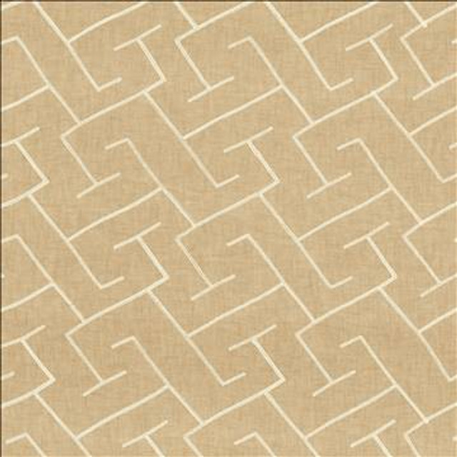 Frette Stone by Kasmir Designer Fabric 5077 100% Polyester Embroidery Contents 100% Polyester CHINA Not Tested H: 13 2/8 inches, V: 11 6/8 inches 58 - 59 - Swanky Fabrics - Kasmir