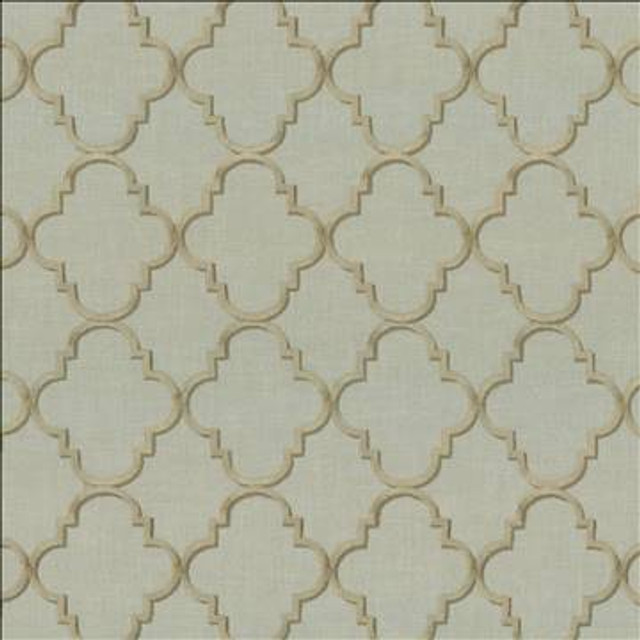 Goodean Mineral by Kasmir Designer Fabric 1441 100% Polyester Embroidery Contents 100% Rayon INDIA 30,000 Wyzenbeek Double Rubs H: 4 inches, V: 4 4/8 inches 52 - 55 - Swanky Fabrics - Kasmir