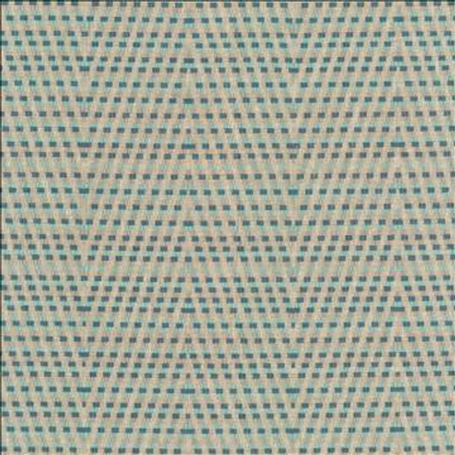 Hot To Trot Aqua by Kasmir Designer Fabric 5115 78% Polyester 22% Cotton INDIA 25,000 Wyzenbeek Double Rubs H: 6 7/8 inches, V: 14 6/8 inches 54 - 56 - Swanky Fabrics - Kasmir