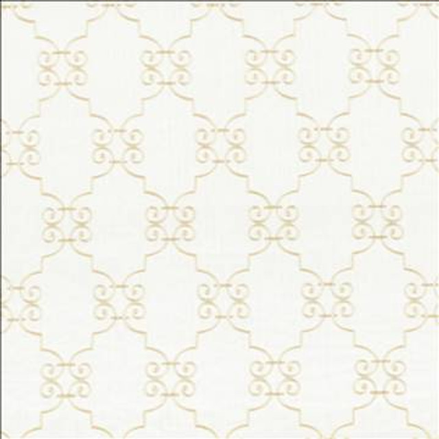 Ionic Scroll Snowflake by Kasmir Designer Fabric 5111 100% Polyester CHINA Not Tested H: 7 4/8 inches, V: 12 inches 52 - 59 - Swanky Fabrics - Kasmir