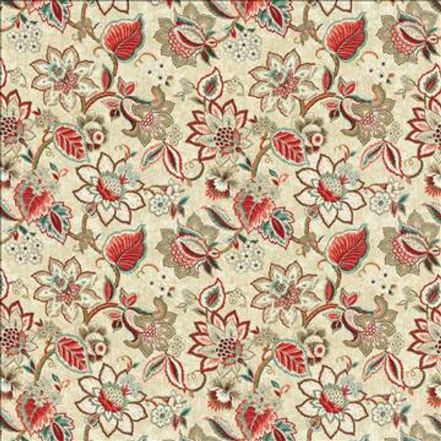 Kavali Strawberry by Kasmir Designer Fabric 5106 55% Linen 45% Cotton CHINA 15,000 Wyzenbeek Double Rubs H: 26 4/8 inches, V: 26 2/8 inches 54 - Swanky Fabrics - Kasmir