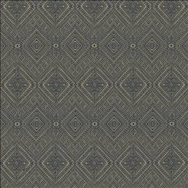 Manhasset Prussian by Kasmir Designer Fabric 1441 100% Cotton TURKEY 20,000 Wyzenbeek Double Rubs H: 6 7/8 inches, V: 14 inches 54 - 55 - Swanky Fabrics - Kasmir