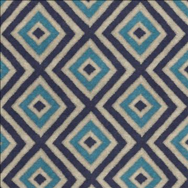 Marazzi Diamond Peacock by Kasmir Designer Fabric 1436 100% Polyester CHINA 51,000 Wyzenbeek Double Rubs H: 18 inches, V: 12 4/8 inches 54 - Swanky Fabrics - Kasmir