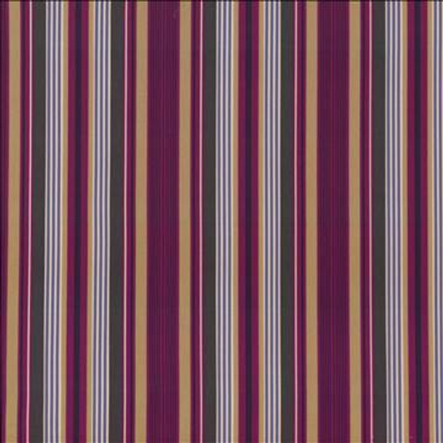 Montage Stripe Plum by Kasmir Designer Fabric 5064 100% Cotton CHINA 15,000 Wyzenbeek Double Rubs H: 13 6/8 inches, V: N/A 54 - Swanky Fabrics - Kasmir
