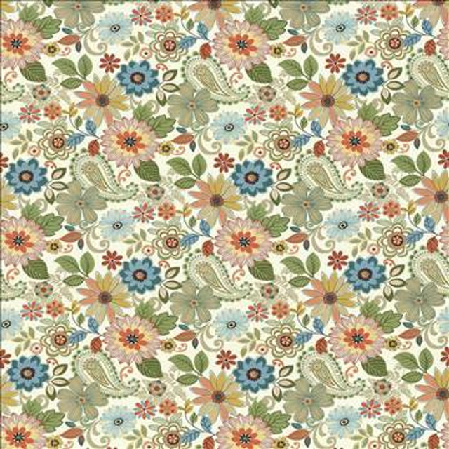 Preston Hollow Garden by Kasmir Designer Fabric 1434 100% Cotton INDONESIA 15,000 Wyzenbeek Double Rubs H: 27 inches, V: 25 2/8 inches 54 - 55 - Swanky Fabrics - Kasmir