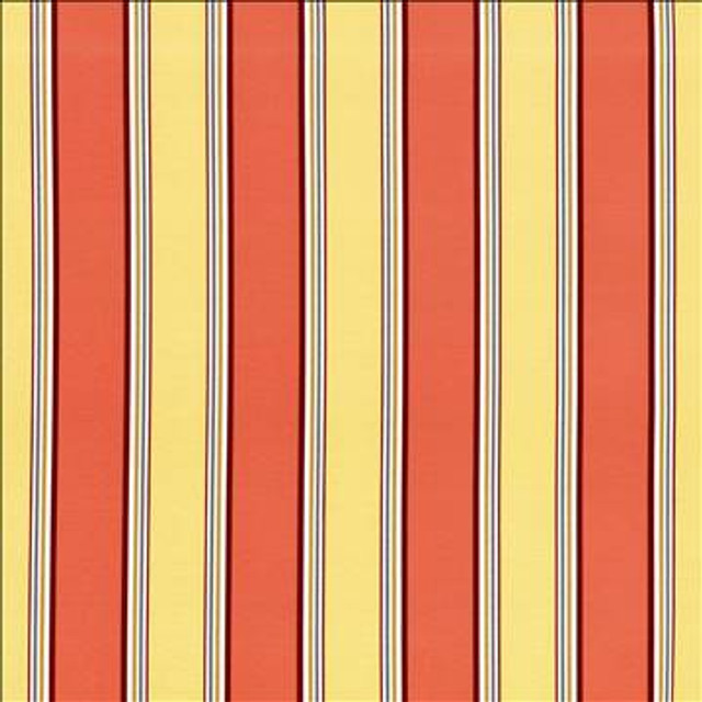 Robuchon Stripe Paprika by Kasmir Designer Fabric 5063 55% Cotton 45% Polyester SPAIN 20,000 Wyzenbeek Double Rubs H: 8 4/8 inches, V: N/A 54 - 56 - Swanky Fabrics - Kasmir
