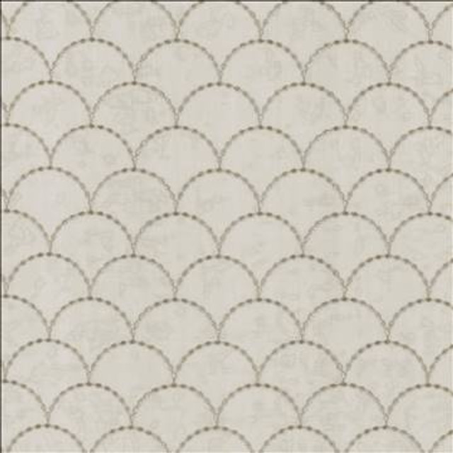 Scalloped Smoke by Kasmir Designer Fabric 5108 100% Polyester TURKEY Not Tested H: 3 inches, V: 3 inches 118 - 125 - Swanky Fabrics - Kasmir