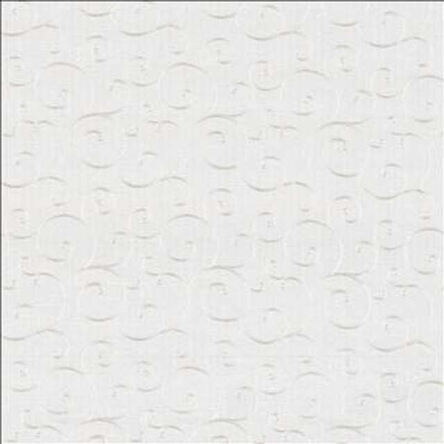 Scrolltop Snow by Kasmir Designer Fabric 5077 100% Polyester Embroidery Contents 100% Polyester CHINA Not Tested H: 9 4/8 inches, V: 11 6/8 inches 54 - 56 - Swanky Fabrics - Kasmir
