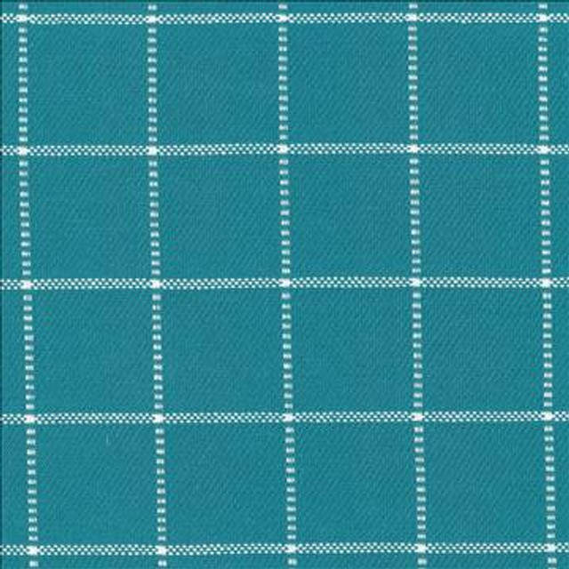 Skylar Check Ocean by Kasmir Designer Fabric 5073 100% Cotton INDIA 9,000 Wyzenbeek Double Rubs H: 2 2/8 inches, V: 2 2/8 inches 54 - Swanky Fabrics - Kasmir