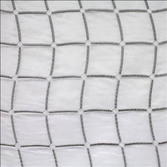 Stringcourse Silver by Kasmir Designer Fabric 5108 100% Polyester TURKEY Not Tested H: 16 6/8 inches, V: 4 2/8 inches 60 - 64 - Swanky Fabrics - Kasmir