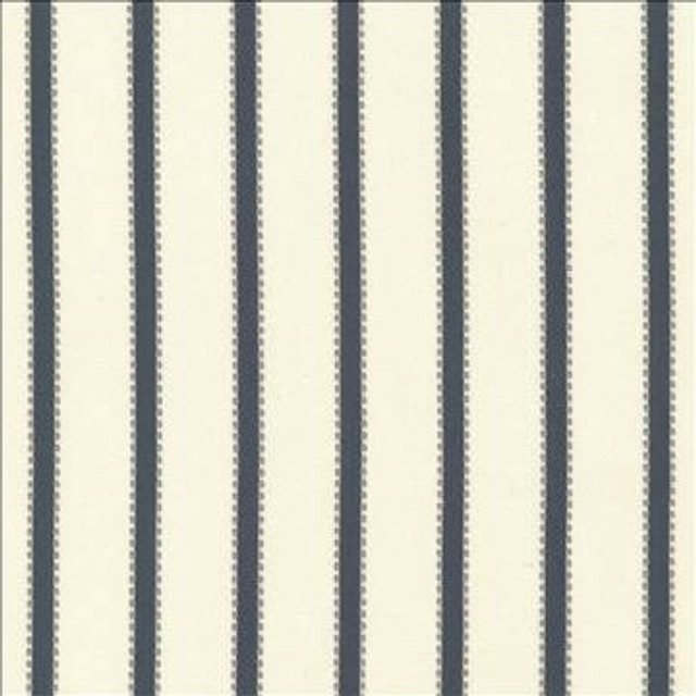 Stripe Delight Navy by Kasmir Designer Fabric 5072 100% Cotton INDIA 27,000 Wyzenbeek Double Rubs H: 1 4/8 inches, V: N/A 55 - 57 - Swanky Fabrics - Kasmir