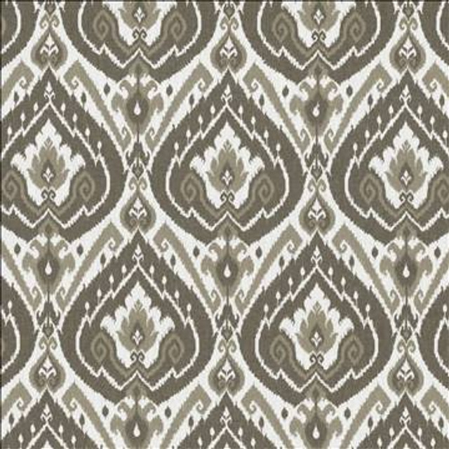 Tabriz Charcoal by Kasmir Designer Fabric 5077 80% Polyester 20% Linen SPAIN Not Tested H: 13 6/8 inches, V: 24 6/8 inches 57 - 58 - Swanky Fabrics - Kasmir