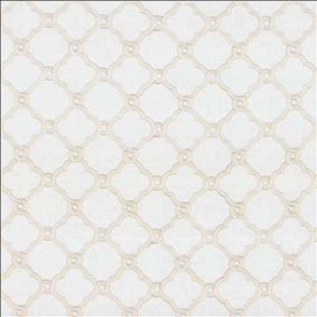 Tread Ivory by Kasmir Designer Fabric 5108 100% Polyester CHINA Not Tested H: 6 inches, V: 6 inches 58 - 60 - Swanky Fabrics - Kasmir