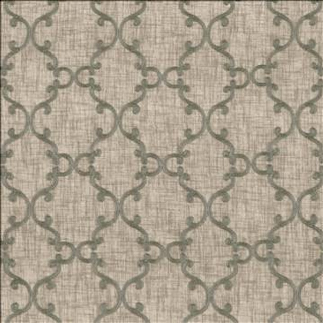 Twirl Silver by Kasmir Designer Fabric 5108 100% Polyester CHINA Not Tested H: 6 inches, V: 6 inches 58 - 60 - Swanky Fabrics - Kasmir