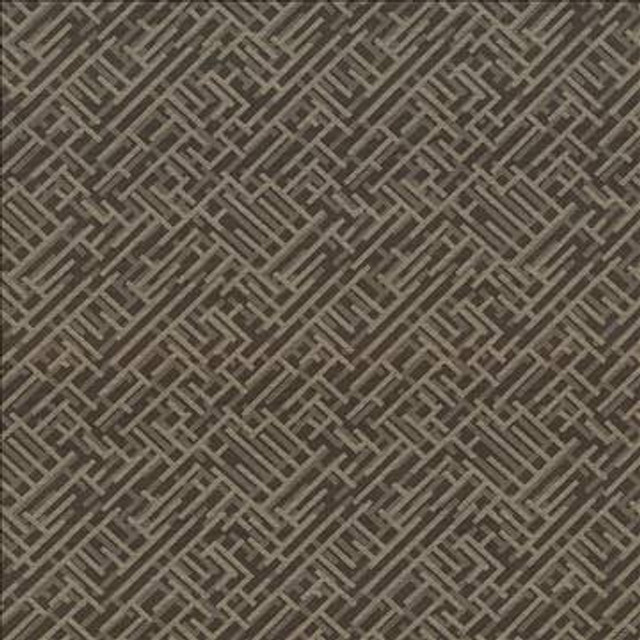 Zen Fret Cocoa by Kasmir Designer Fabric 5084 56% Polyester 34% Rayon 8% Cotton 2% Flax USA 9,000 Wyzenbeek Double Rubs H: 12 7/8 inches, V: 12 6/8 inches 54 - Swanky Fabrics - Kasmir
