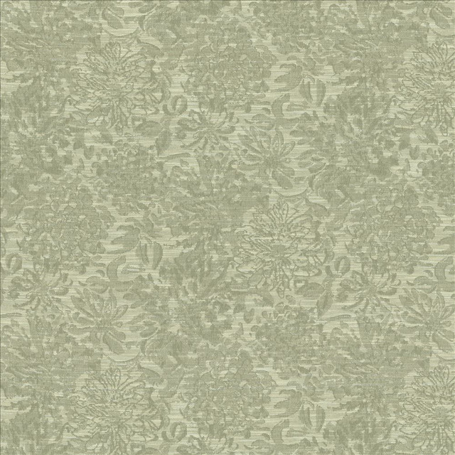 Baroque Silver by Kasmir Designer Fabric 5153 52% Polyester 48% Rayon USA 30,000 Wyzenbeek Double Rubs Horizontal: 29 4/8 inches and Vertical: 31 4/8 inches 54 - Swanky Fabrics -