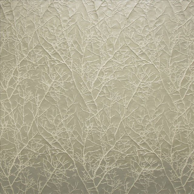 Pleased Platinum by Kasmir Designer Fabric 5147 100% Polyester INDIA 30,000 Wyzenbeek Double Rubs Horizontal: 13 6/8 inches and Vertical: 13 6/8 inches 54 - Swanky Fabrics -