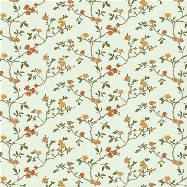 Shyla Garden by Kasmir Designer Fabric 5156 52% Cotton 48% Polyester INDIA 30,000 Wyzenbeek Double Rubs Horizontal: 26 inches and Vertical: 6 1/8 inches 54 - Swanky Fabrics -