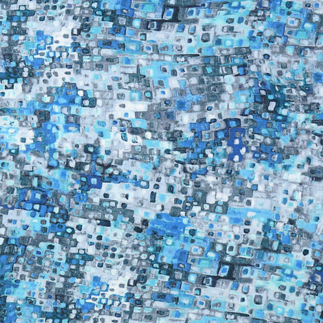 Anantara Reef/Blue Marine 3089-001 by Grey Watkins Designer Fabric STOCKED AT SCALAMANDRE WAREHOUSE 51% LINEN|49% COTTON ITALY LIGHT DUTY Horizontal: 18.5" and Vertical: 25 .5" 54" - Swanky Fabrics -