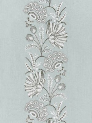 Annelise Embroidery Skylight SC271620003 by Scalamandre Designer Fabric NORDEN 70% LINEN 30% VISCOSE INDIA LIGHT DUTY Horizontal: 30.5" and Vertical: 25.5" 52 - Swanky Fabrics -