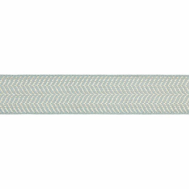 Artemis Tape/Mineral T3294-002 by Scalamandre Trim Designer Trim MODERN LUXURY STOCKED AT 88% VISCOSE;12% LUREX FRANCE LIGHT DUTY Horizontal: .625" and Vertical: 2.375" - Swanky Fabrics -