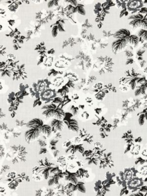 Ascot Linen Print French Grey SC166020003 by Scalamandre Designer Fabric BOTANICA 100% LINEN SWITZERLAND LIGHT DUTY Horizontal: 27.5" and Vertical: 13" 53.5 - Swanky Fabrics -