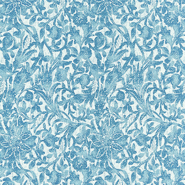 Bali Floral/Caribe 27195-003 by Scalamandre Designer Fabric ISOLA INDOOR/OUTDOOR STOCKED AT SCALAMANDRE WAREHOUSE 100% SOLUTION DYED ACRYLIC MEXICO LIGHT DUTY Horizontal: 16.5" and Vertical: 13.25" 54" - Swanky Fabrics -