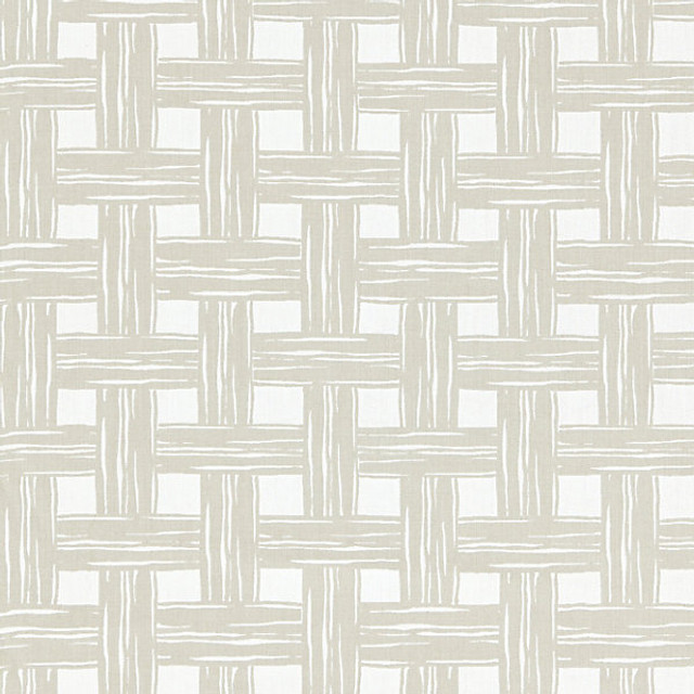 Bamboo Lattice/Sand 27059-001 by Scalamandre Designer Fabric ENDLESS SUMMER STOCKED AT 100% SOLUTION DYED ACRYLIC MEXICO MEDIUM DUTY Horizontal: 11.875" and Vertical: 13.75" 54" - Swanky Fabrics -