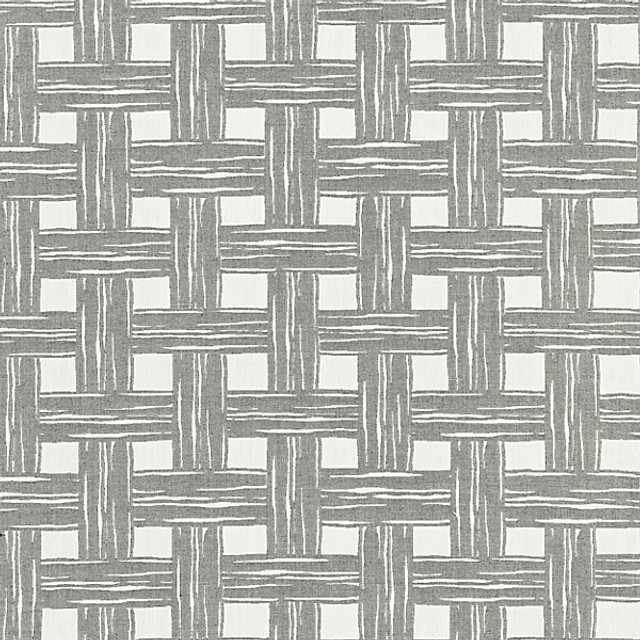 Bamboo Lattice/Stone 27059-003 by Scalamandre Designer Fabric ENDLESS SUMMER STOCKED AT 100% SOLUTION DYED ACRYLIC MEXICO MEDIUM DUTY Horizontal: 11.875" and Vertical: 13.75" 54" - Swanky Fabrics -