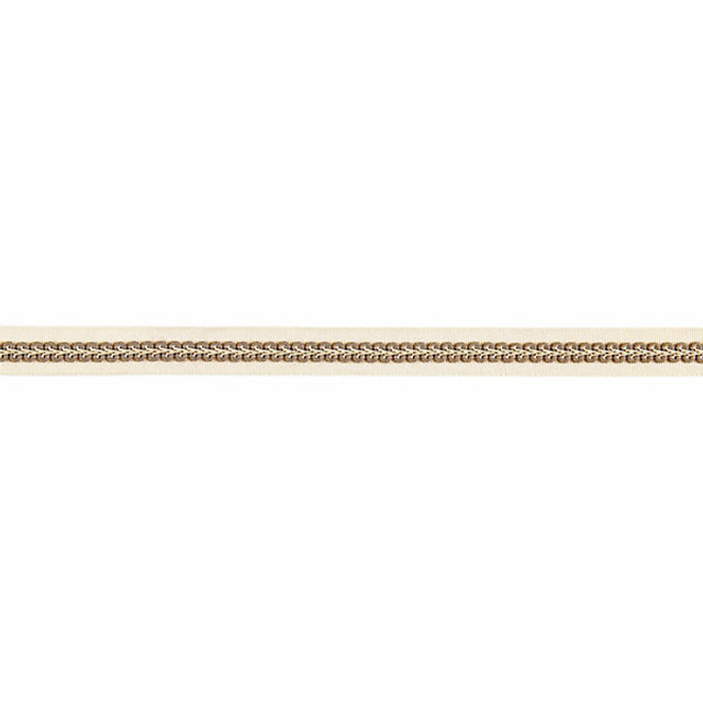 Cecile Gimp Tape/Bisque V1243-002 by Scalamandre Trim Designer Trim BOTANICA STOCKED AT 44% RAYON;43% ;7% COTTON;5% POLYESTER;1% POLYAMIDE CHINA LIGHT DUTY Horizontal: and Vertical: 1" - Swanky Fabrics -