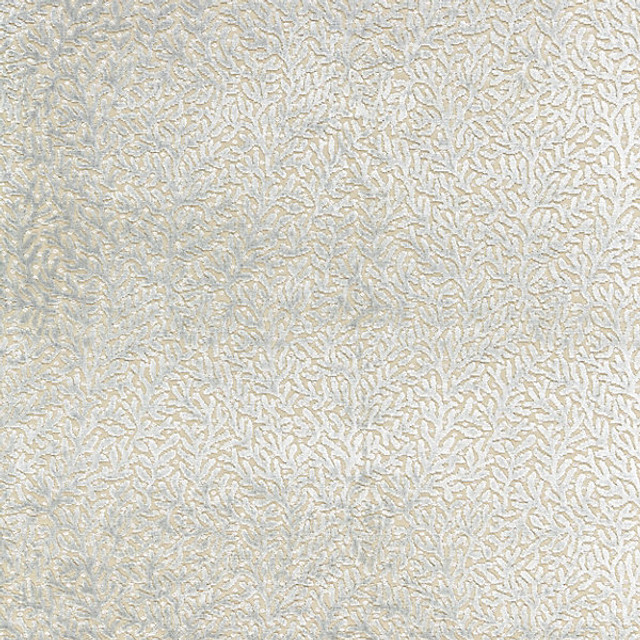 Corallina Velvet/Blue Mist 27077-002 by Scalamandre Designer Fabric SPRING 2016 STOCKED AT 41% VISCOSE;34% COTTON;25% POLYESTER INDIA HEAVY DUTY Horizontal: 9.125" and Vertical: 13.375" 55" - Swanky Fabrics -