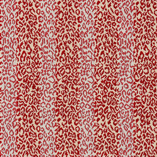 Corbet/Tomato 26423-004 by Scalamandre Designer Fabric STOCKED AT 100% COTTON BELGIUM MEDIUM DUTY Horizontal: 13" and Vertical: 4.5" 56" - Swanky Fabrics -