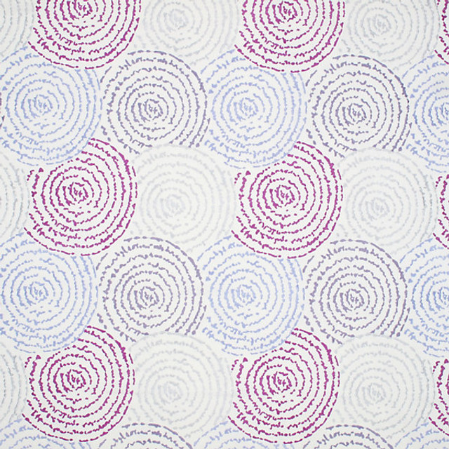 Coriolis/Lilac 6140-002 by Grey Watkins Designer Fabric STOCKED AT SCALAMANDRE WAREHOUSE 100% COTTON GROUND|W/RAYON EMBROIDERY INDIA LIGHT DUTY Horizontal: 14.75" and Vertical: 16.75" 51" - Swanky Fabrics -