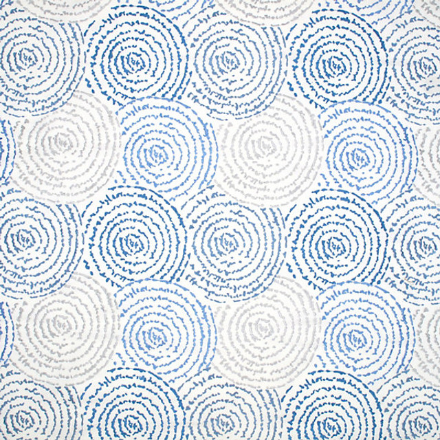 Coriolis/Mediterranean 6140-003 by Grey Watkins Designer Fabric STOCKED AT SCALAMANDRE WAREHOUSE 100% COTTON GROUND|W/RAYON EMBROIDERY INDIA LIGHT DUTY Horizontal: 14.75" and Vertical: 16.75" 51" - Swanky Fabrics -