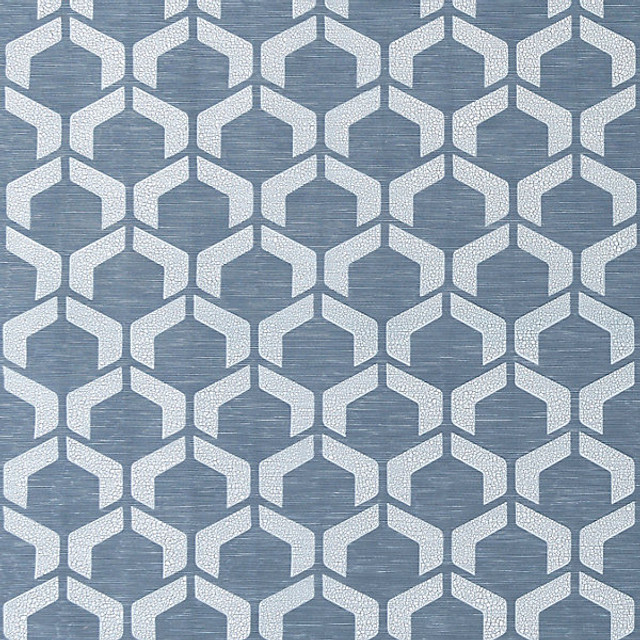 Craquele/Blue Storm D297-001 by Old World Weavers Designer Fabric TUNDRA STOCKED AT SCALAMANDRE WAREHOUSE 62% COTTON|22% VISCOSE|16% POLY FRANCE Horizontal: 6.25" and Vertical: 5.5" 55" - Swanky Fabrics -