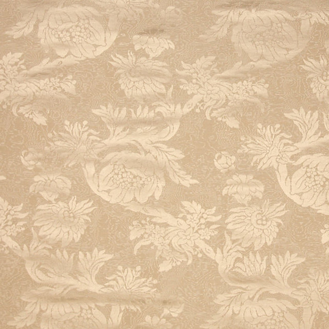 Damas Parc Monceau/Cream 26695-001 by Scalamandre Designer Fabric STOCKED AT 62% LINEN;38% COTTON ITALY LIGHT DUTY Horizontal: 2.75" and Vertical: 14" 56" - Swanky Fabrics -