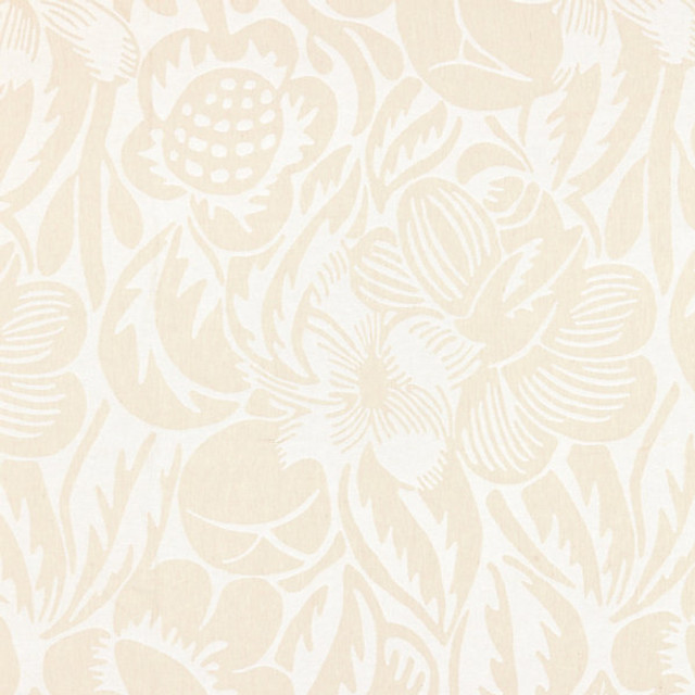 Deco Flower/Linen 27131-001 by Scalamandre Designer Fabric BOTANICA STOCKED AT 100% LINEN ITALY MEDIUM DUTY Horizontal: 43.375" and Vertical: 27" 54" - Swanky Fabrics -