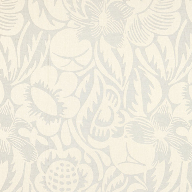 Deco Flower/Mineral 27131-003 by Scalamandre Designer Fabric BOTANICA STOCKED AT 100% LINEN ITALY MEDIUM DUTY Horizontal: 43.375" and Vertical: 27" 54" - Swanky Fabrics -