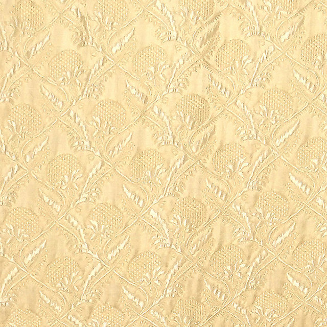 Droguet Lampas/Beige 7588-001 by Old World Weavers Designer Fabric CLASSICS STOCKED AT SCALAMANDRE WAREHOUSE 100% SILK ITALY MEDIUM DUTY Horizontal: 5" and Vertical: 50" - Swanky Fabrics -